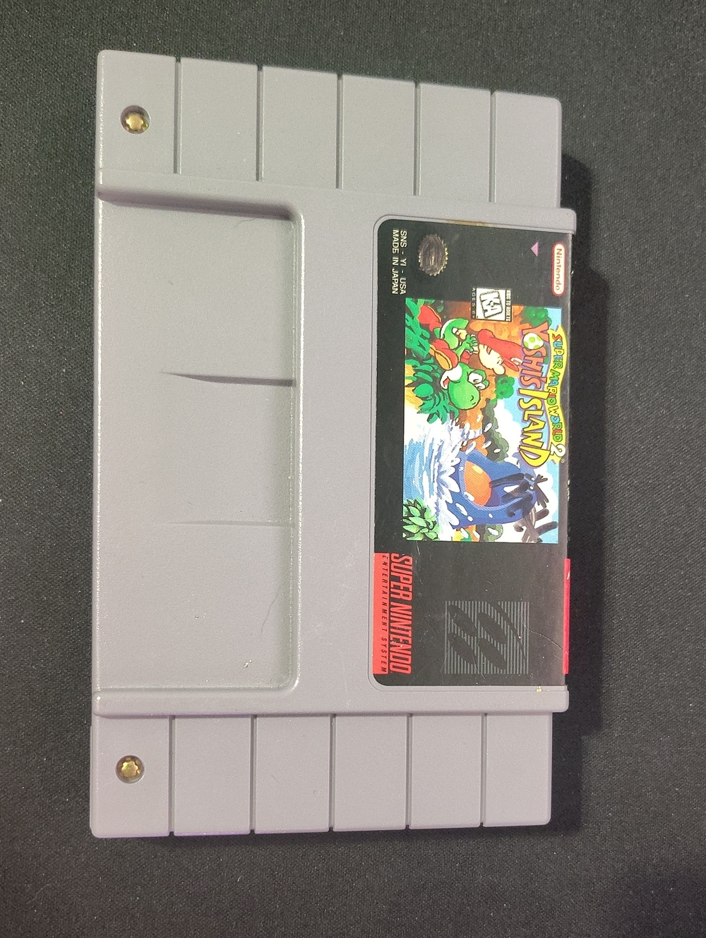 Nintendo Yoshi's Island Game Cartridge - Gray